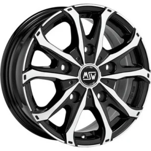 Juego de 4 Llantas Furgon OZ RACING MSW 48 VAN Negro/Pulido - 7