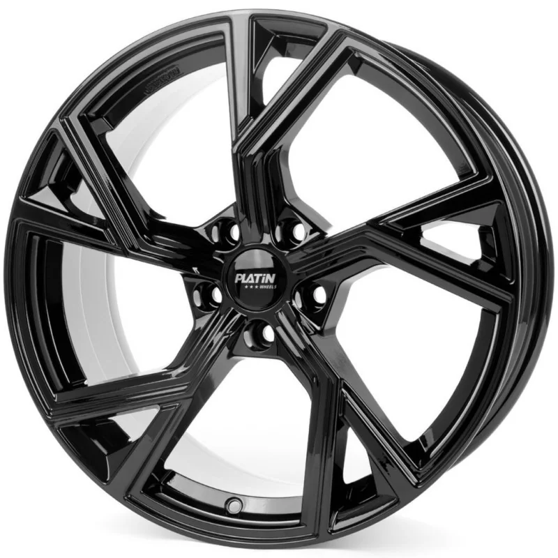 Juego de 4 Llantas PLATIN P100 Negro brillo - 9
