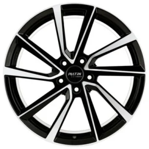 Juego de 4 Llantas PLATIN P101 Negro/pulido - 8