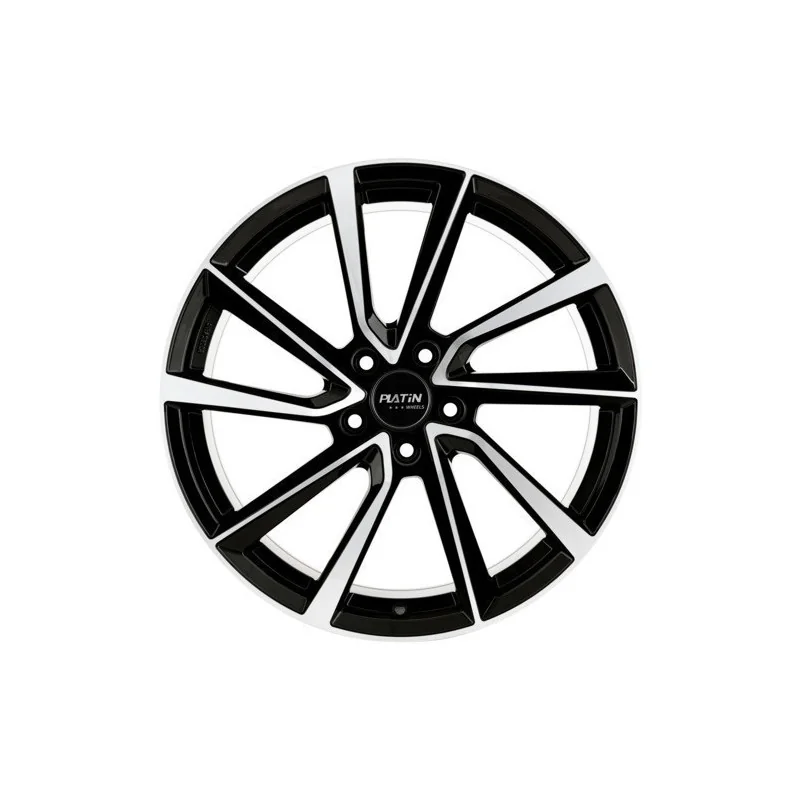 Juego de 4 Llantas PLATIN P101 Negro/pulido - 8