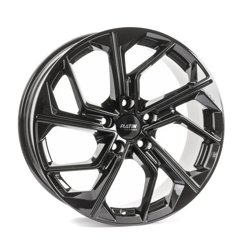 Juego de 4 Llantas PLATIN P116 Negro brillo - 9