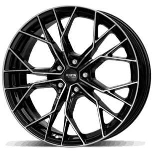 Juego de 4 Llantas PLATIN P118 Negro/pulido - 8