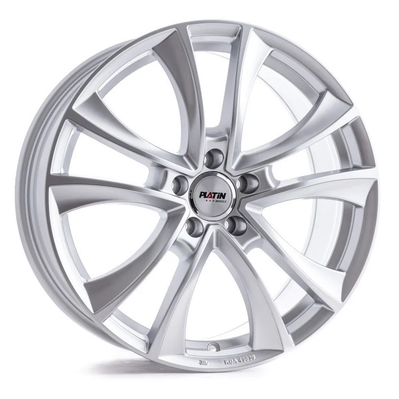 Juego de 4 Llantas PLATIN P71 Plata alto brillo - 8