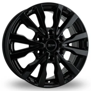 Juego de 4 Llantas PLATIN P86 Negro brillo - 8