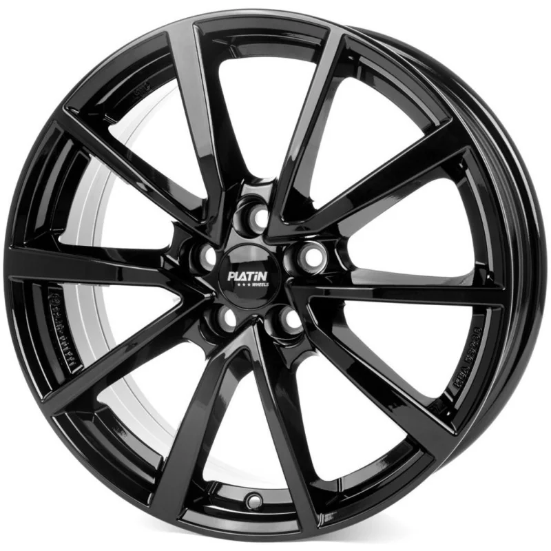 Juego de 4 Llantas PLATIN P95 Negro brillo - 7