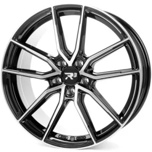 Juego de 4 Llantas R3 WHEELS R3H2 Negro/pulido - 8