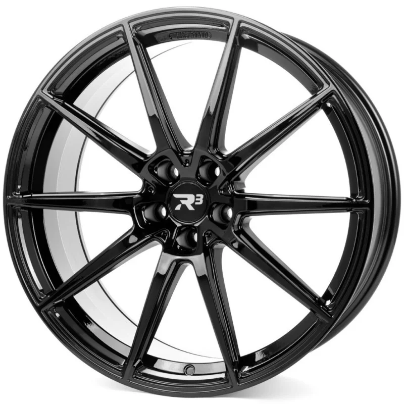 Juego de 4 Llantas R3 WHEELS R3H3 Negro - 9