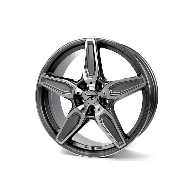 Juego de 4 Llantas R3 WHEELS R3H8 Antracita/pulido - 9