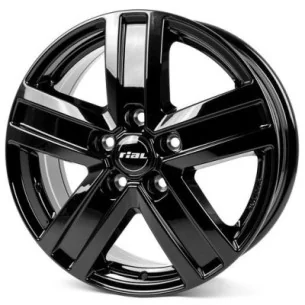 Juego de 4 Llantas reforzadas RIAL TRANSPORTER 5 Negro Brillo - 7
