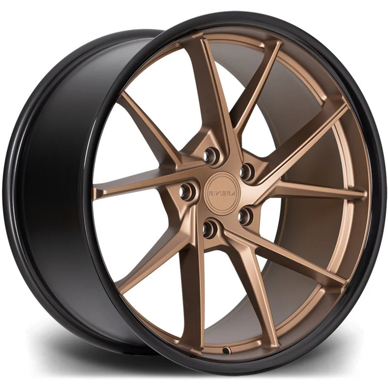 Juego de 4 Llantas Flowforming RIVIERA RF1 Bronce/negro - 10