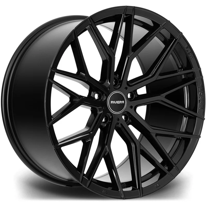 Juego de 4 Llantas Flowforming RIVIERA RF101 Negro brillo - 9