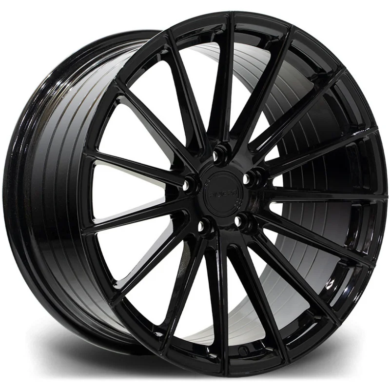 Juego de 4 Llantas Flowforming RIVIERA RF105 Negro brillo - 10