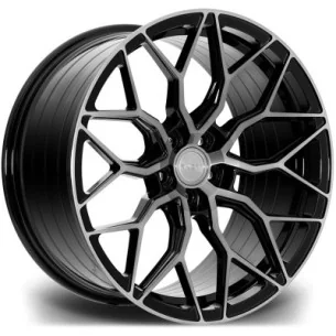Juego de 4 Llantas Flowforming RIVIERA RF108 Negro/pulido - 8