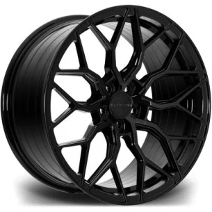 Juego de 4 Llantas Flowforming RIVIERA RF108 Negro brillo - 11