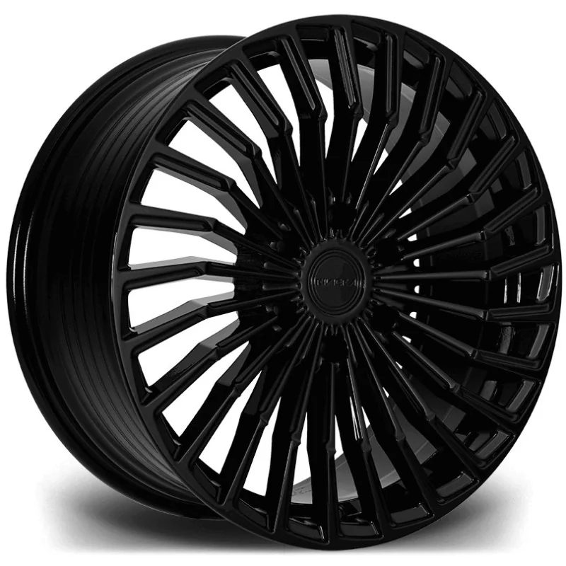 Juego de 4 Llantas Flowforming RIVIERA RF15 Negro brillo - 9
