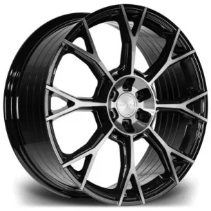 Juego de 4 Llantas Flowforming RIVIERA RF25 Black polish dark tint - 8