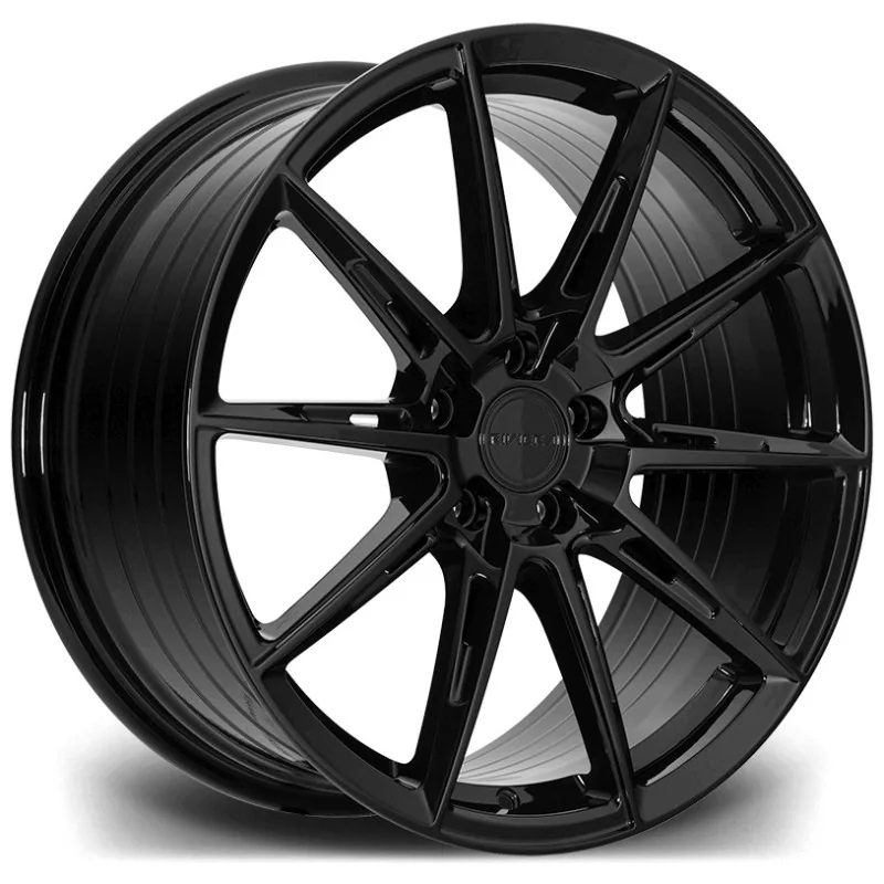 Juego de 4 Llantas Flowforming RIVIERA RF6 Negro brillo - 9