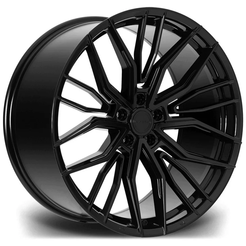 Juego de 4 Llantas Flowforming RIVIERA RF9 Negro brillo - 10