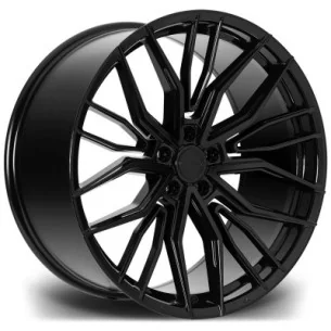 Juego de 4 Llantas Flowforming RIVIERA RF9 Negro brillo - 8