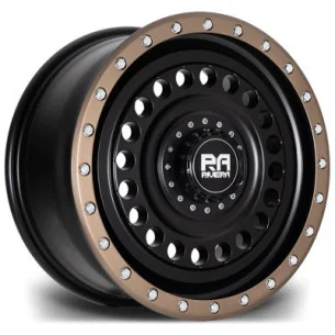 Juego de 4 Llantas RIVIERA XTREME RXS3 Negro mate-Bronce - 8