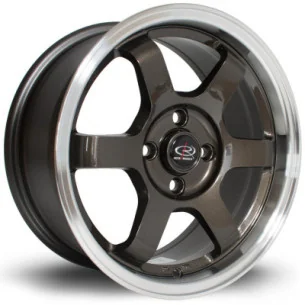 Juego de 4 Llantas ROTA GRID Gunmetal/pulido - 7
