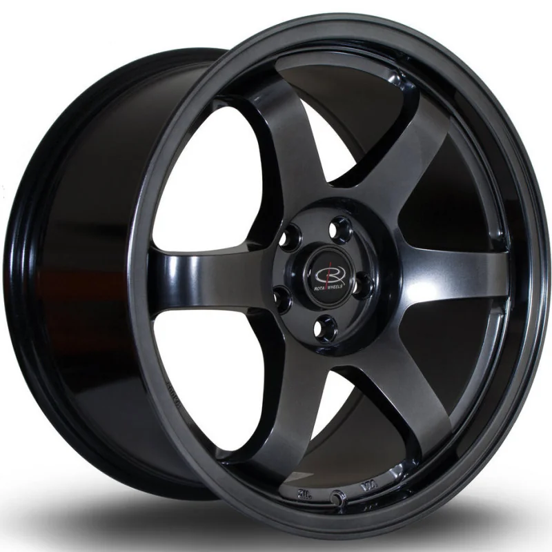 Juego de 4 Llantas ROTA GRID Hyperblack - 8