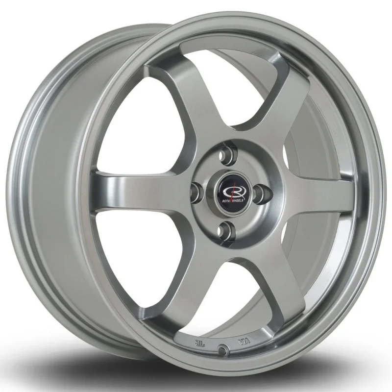 Juego de 4 Llantas ROTA GRID Steelgrey - 8