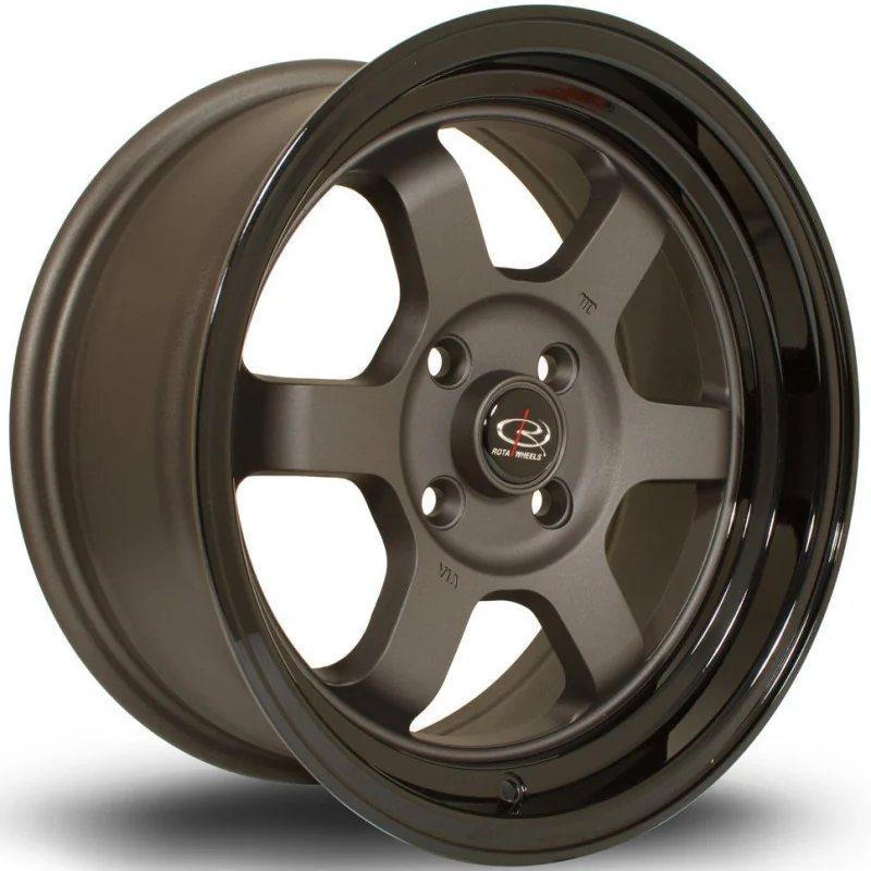 Juego de 4 Llantas ROTA GRID-V Gunmetal/negro - 8