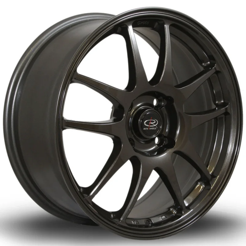 Juego de 4 Llantas ROTA TORQUE Gunmetal - 9