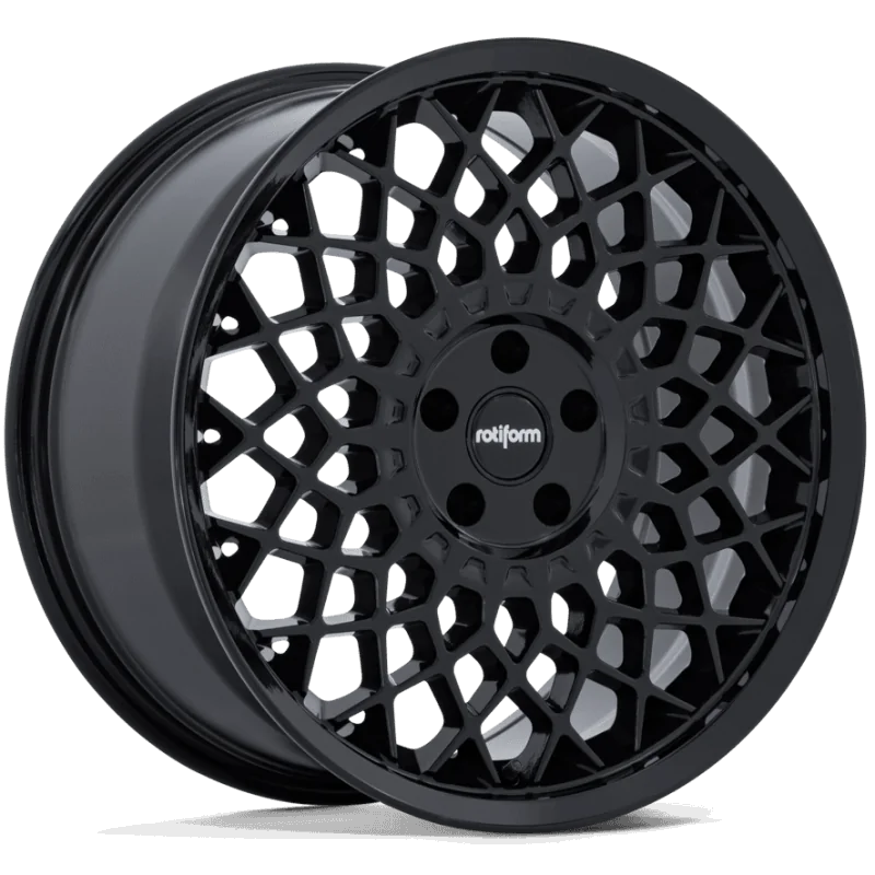Juego de 4 Llantas Rotiform CJJ Negro brillo - 8
