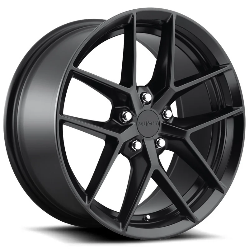 Juego de 4 Llantas Rotiform FLG Negro mate - 8