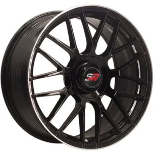 Juego de 4 Llantas SpacWheels F083 Negro/pulido - 9