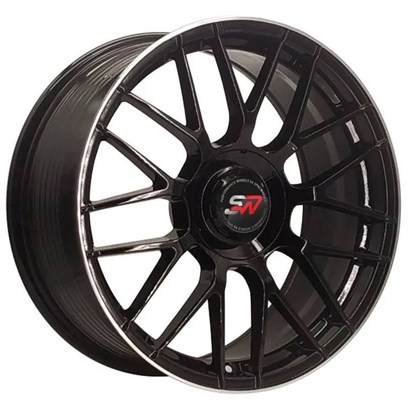 Juego de 4 Llantas SpacWheels F083 Negro/pulido - 9