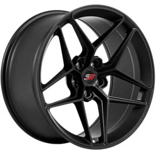 Juego de 4 Llantas SpacWheels SW53 Negro brillo - 8