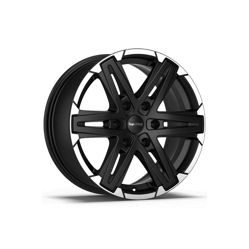 Juego de 4 Llantas reforzadas SUPERMETAL COMPASS Negro/pulido - 8