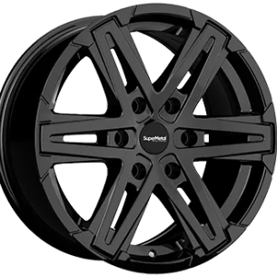 Juego de 4 Llantas reforzadas SUPERMETAL COMPASS Negro brillo - 8