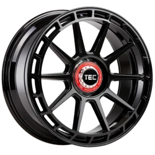 Juego de 4 Llantas TEC SPEEDWHEELS GT8 Central Lock Negro brillo - 9