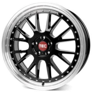 Juego de 4 Llantas TEC SPEEDWHEELS GT EVO Negro/pulido - 10
