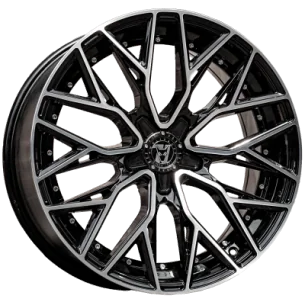Juego de 4 Llantas Wolfrace 71 WOLFSBURG GTR Gloss Raven Black polished - 9
