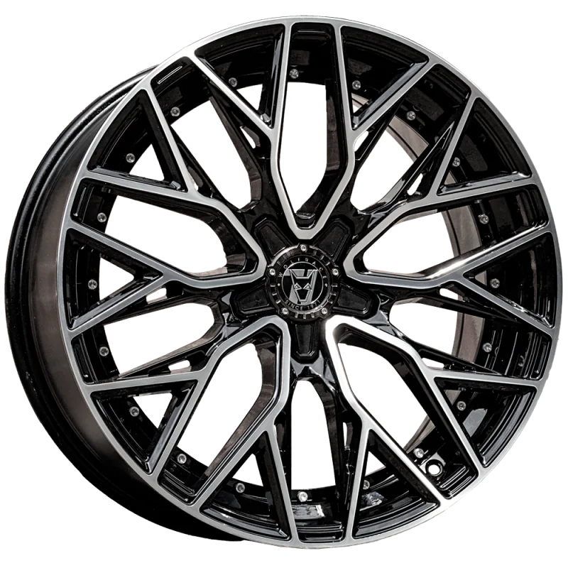 Juego de 4 Llantas Wolfrace 71 WOLFSBURG GTR Gloss Raven Black polished - 9