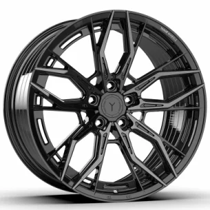 Juego de 4 Llantas Flow Forming Yanar wheels AMS-020 Negro tintado - 10