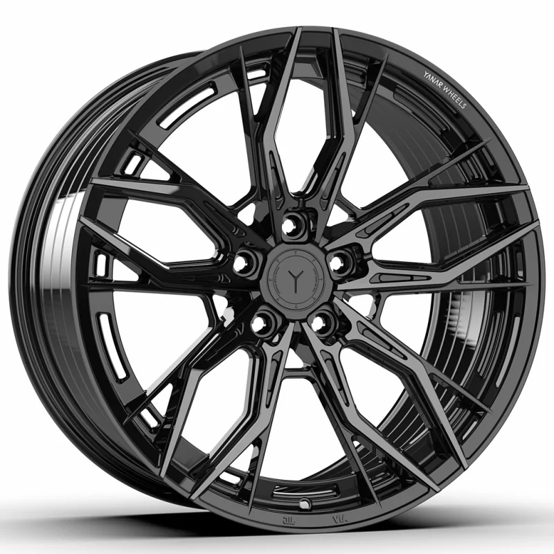Juego de 4 Llantas Flow Forming Yanar wheels AMS-020 Negro tintado - 10