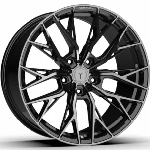 Juego de 4 Llantas Flow Forming Yanar wheels DNZ-20 Negro tintado - 9