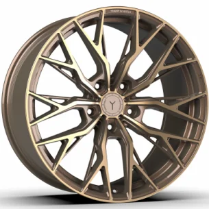 Juego de 4 Llantas Flow Forming Yanar wheels DNZ-20 Bronce/pulido - 8
