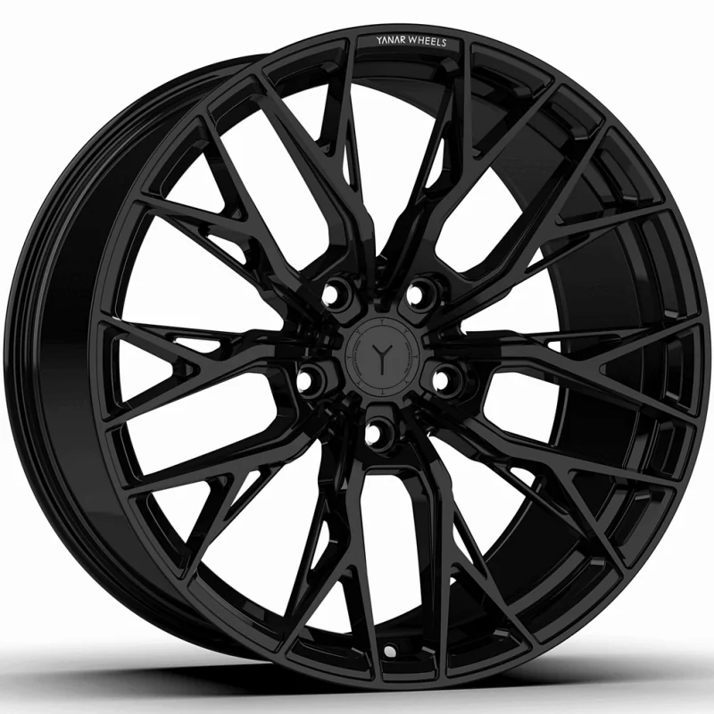 Juego de 4 Llantas Flow Forming Yanar wheels DNZ-20 Negro brillo - 10