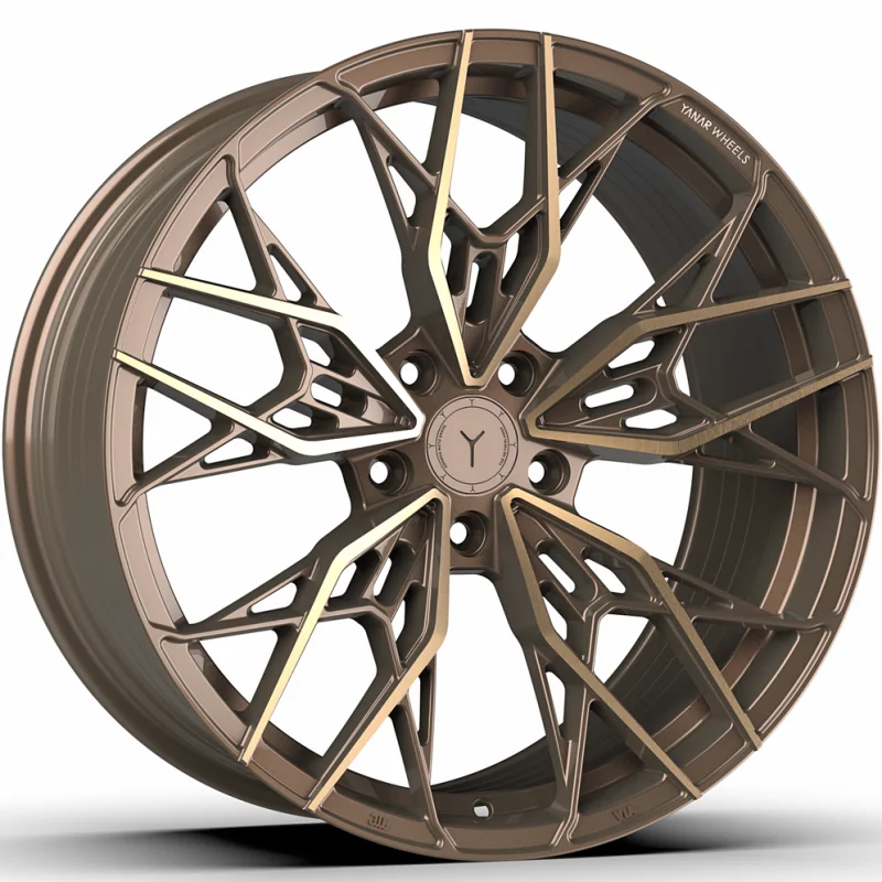 Juego de 4 Llantas Flow Forming Yanar wheels GRO-050 Bronce/pulido - 8