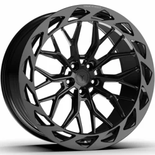 Juego de 4 Llantas Flow Forming Yanar wheels ZWO-038 Negro tintado - 9