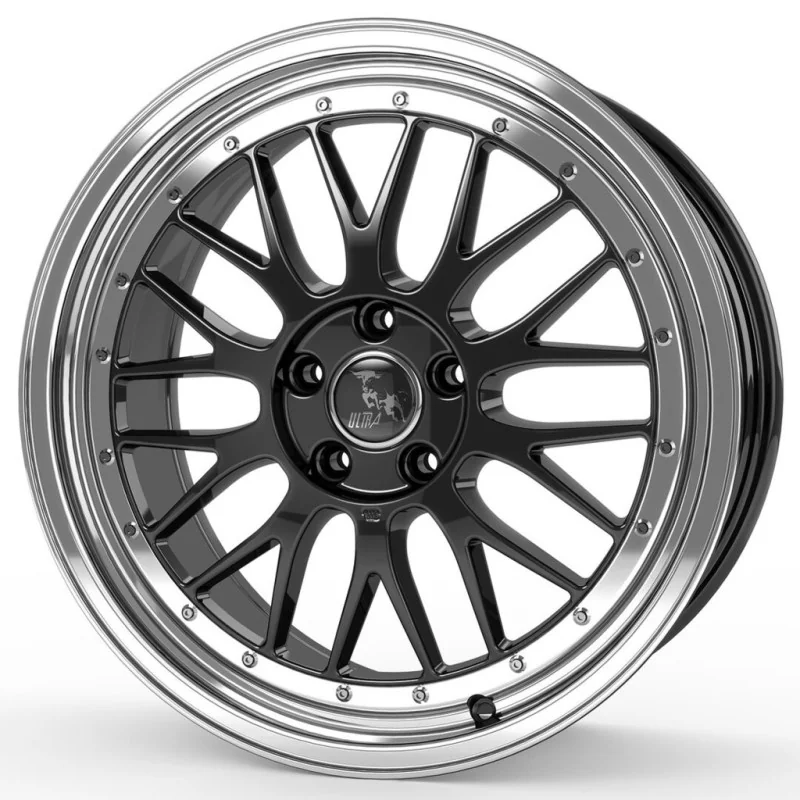 Juego de 4 Llantas ULTRA Wheels UA3 LM Negro-Pulido - 9