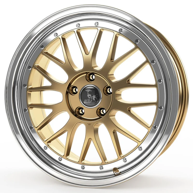 Juego de 4 Llantas ULTRA Wheels UA3 LM Dorado-Pulido - 8