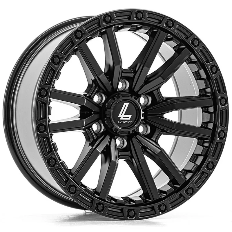 Juego de 4 Llantas 4X4 Lenso Valor Negro mate - 9